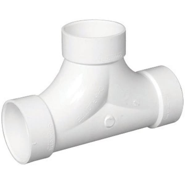 Charlotte Pipe And Foundry Charlotte Pipe & Foundry PVC004480800HA Two-Way Cleanout Tee; 4 in. Hxhxh 4063681 - main